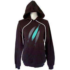 The Chosen Adult Three Fish Hoodie Pullover Sweatshirt Sz Small Black S Popover